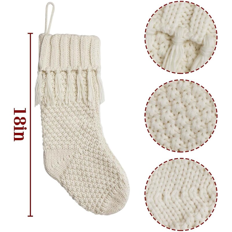 Christmas Stockings Factory - 18 Inch Cable Knit Personalized