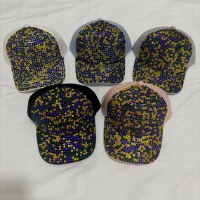Mardi Gras Cap Factory - Sparkle Rhinestone Baseball