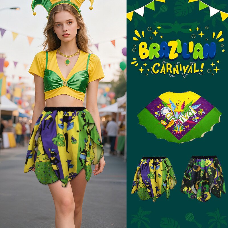 Party Skirt Supplier - Mardi Gras Flower Carnival