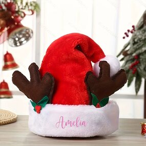 Santa Hat Factory - Custom Plush Antler Christmas