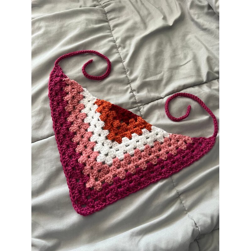 Pride Bandana Supplier - Lgbt Flag Crochet Handkerchief