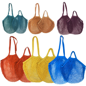 Mesh Shopping Bag Manufacturer - Reusable Drawstring Cotton Net