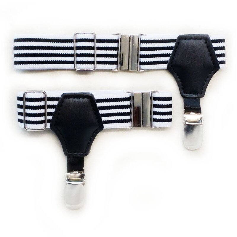 Sock Garters Supplier - 2pcs Adjustable Elastic Metal