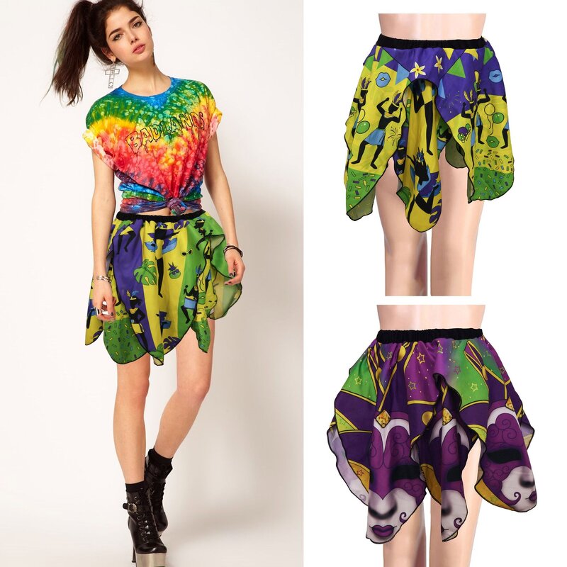 Party Skirt Supplier - Mardi Gras Flower Carnival
