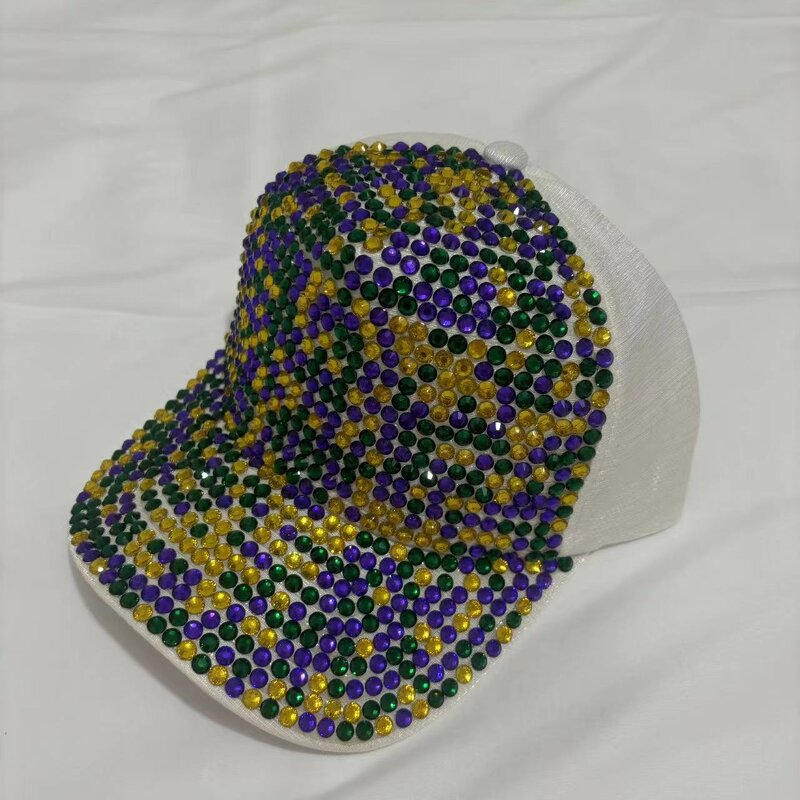Mardi Gras Cap Factory - Sparkle Rhinestone Baseball