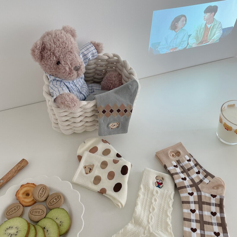 Bear Socks Factory - Korean Cute Embroidery Wholesale