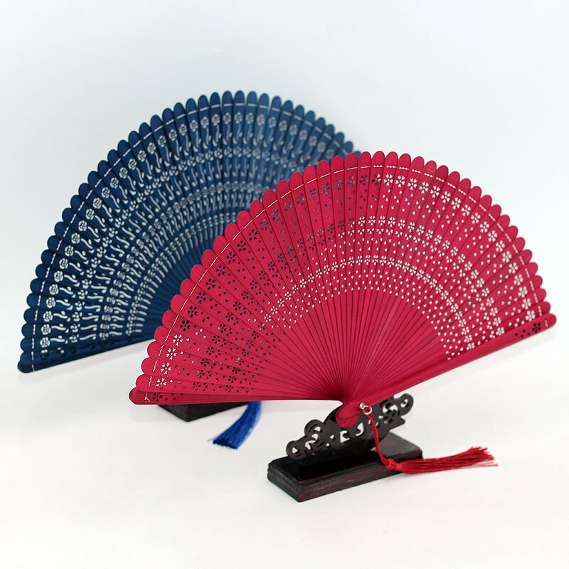 Folding Fan Manufacturer - Vintage Bamboo Hollow Carving