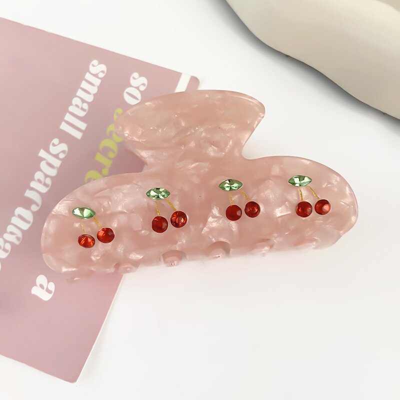 Hair Claw Clip Factory - Charm Cherry Nonslip Grip