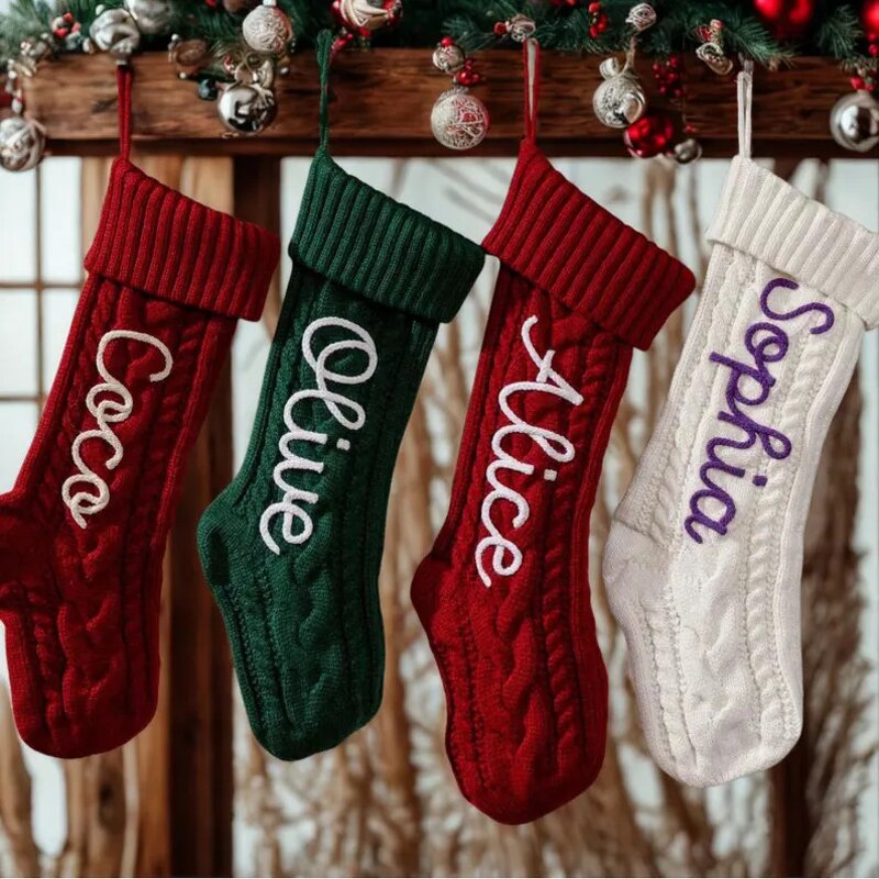 Christmas Stockings Manufacturer - Personalized Cable Knit