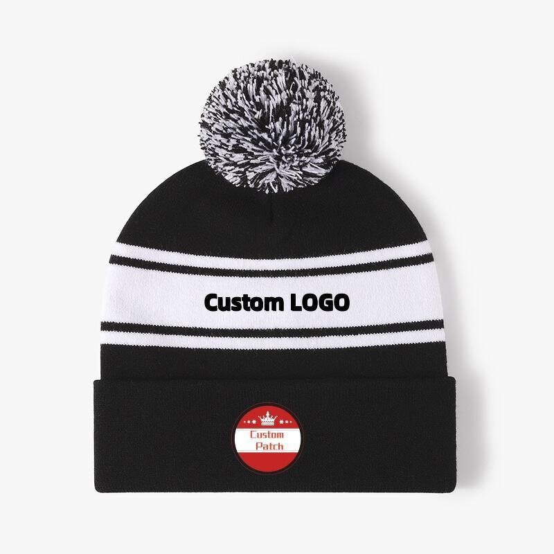 Pom Pom Beanie Manufacturer - Custom Knitted OEM Embroidery