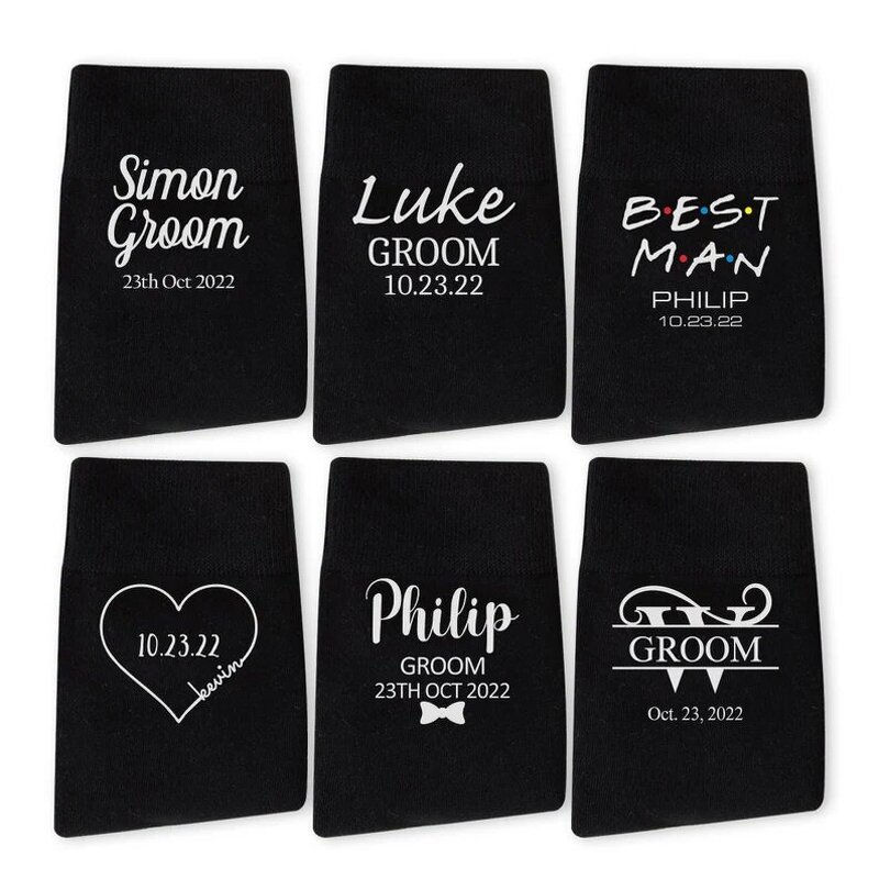 Wedding Socks Supplier - Custom Personalized Groomsmen