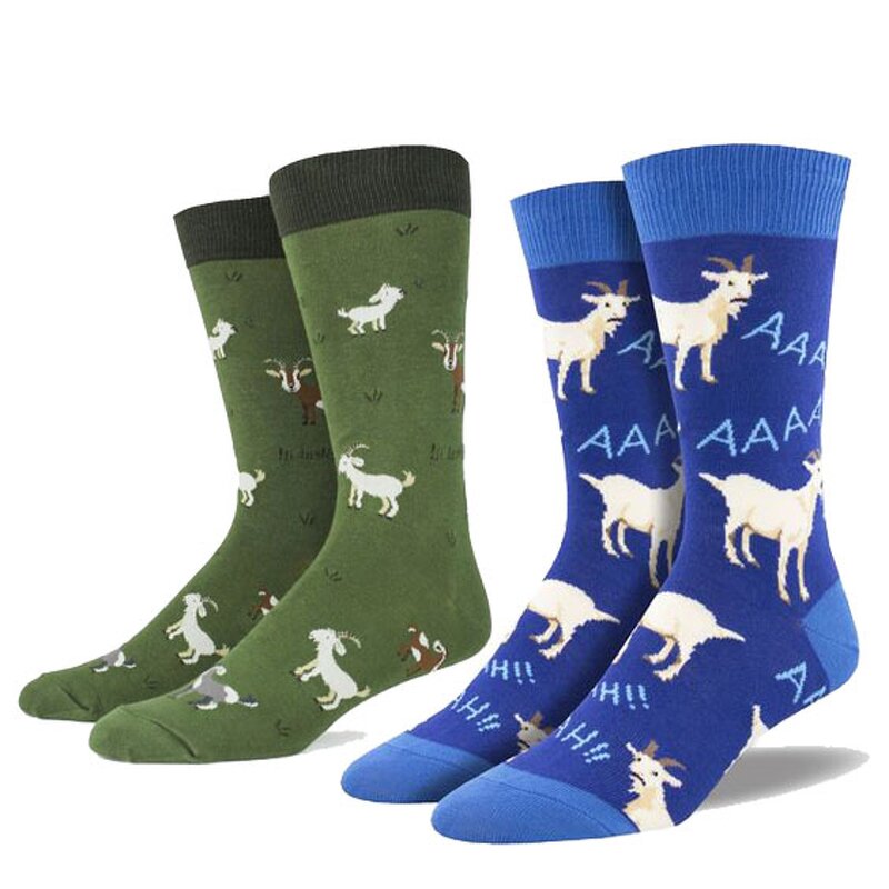 Animal Socks Supplier - Funny Goat Gifts for Men