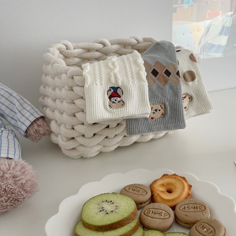 Bear Socks Factory - Korean Cute Embroidery Wholesale