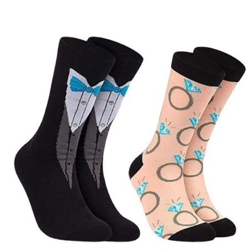 Wedding Socks Manufacturer - Funny Bride Groom Cotton