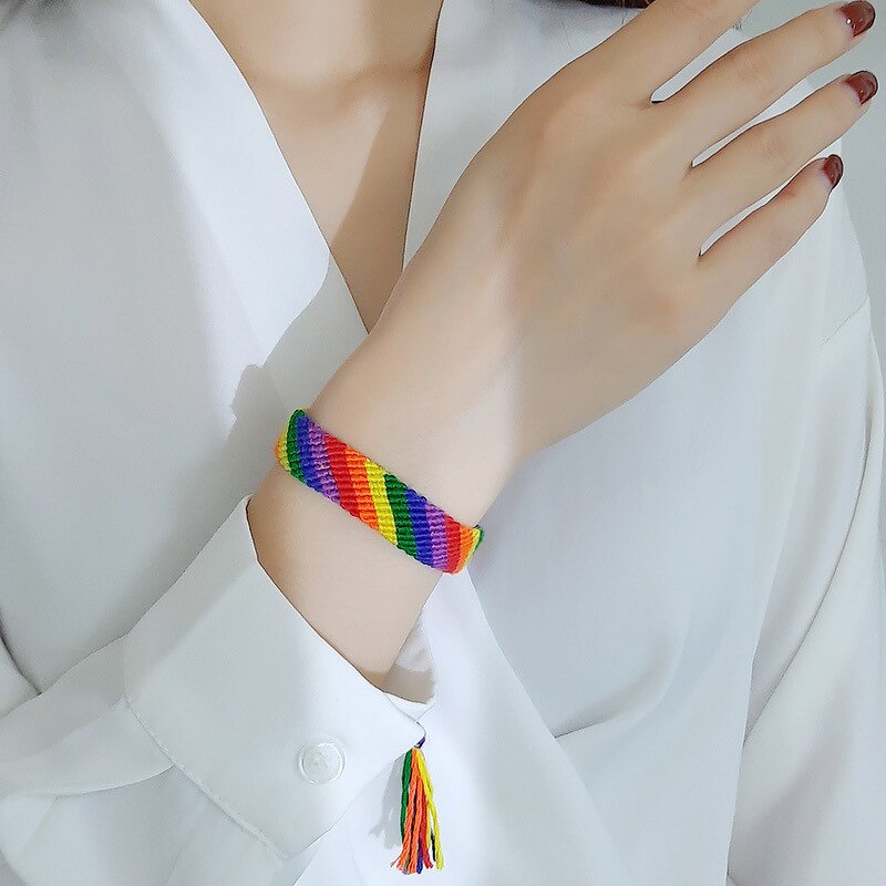Pride Bracelet Supplier - Rainbow Adjustable Handmade