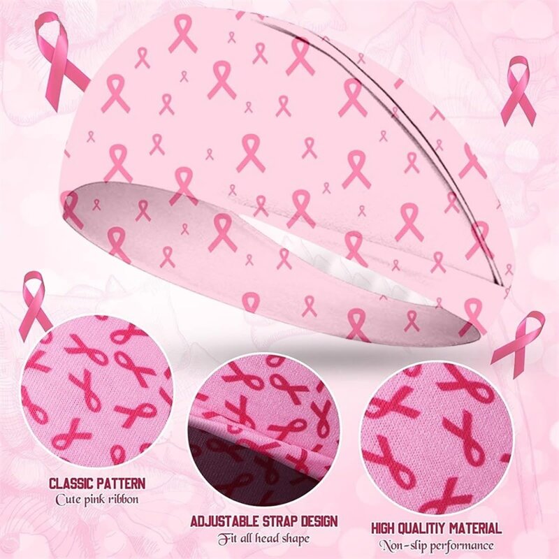 Sports Headband Manufacturer - Pink Ribbon Breast Cancer