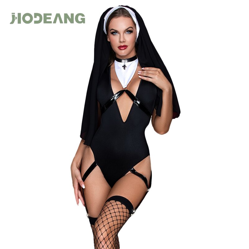 Women's Lingerie Factory - Deep-V Bodysuit Teddy Costume