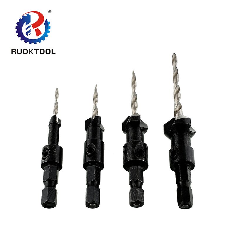 Carbide Drill Bit Manufacturer - 4pcs Hex Shank Tipped for Wood