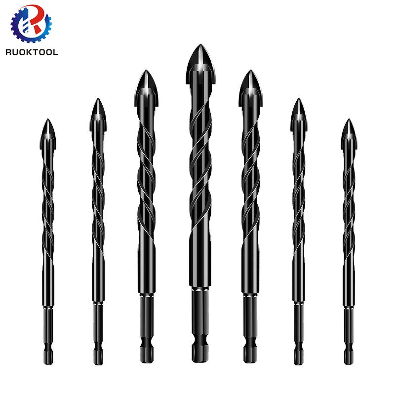 Tile Drill Bit Set Manufacturer - 3-12mm Cross Hex Glass Ceramic