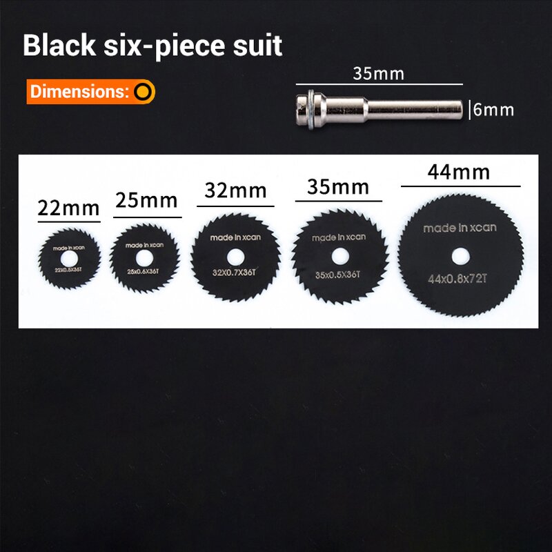 Saw Blade Factory - 6PCS Small Mini Circular HSS