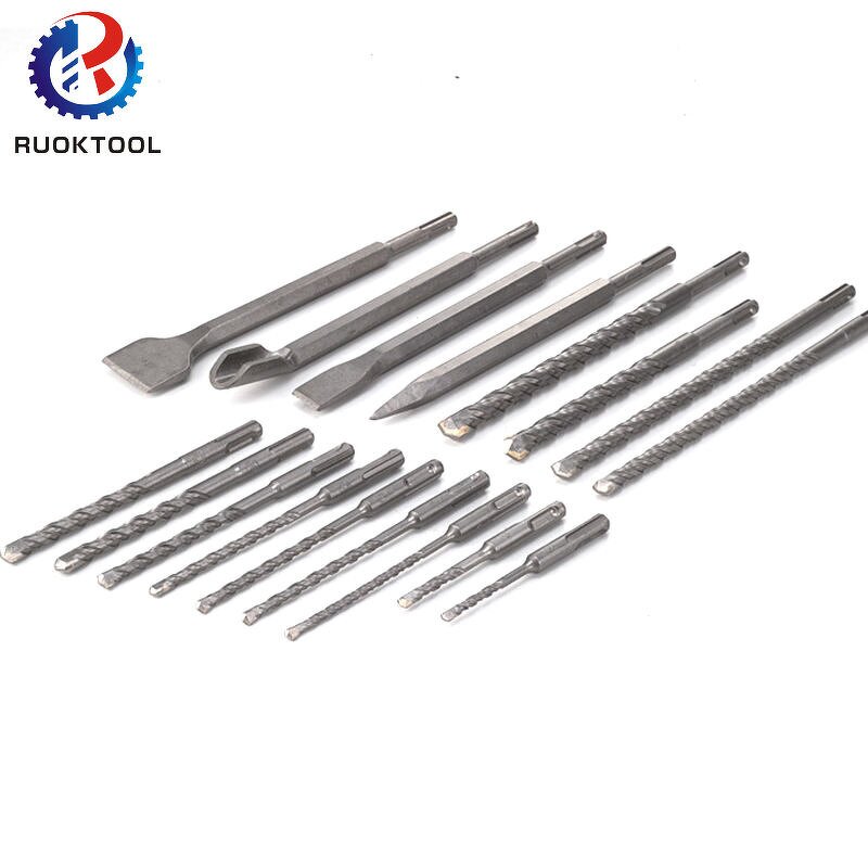 Hammer Drill Bit Set Manufacturer - 17Pcs Sds Plus Chisel Long