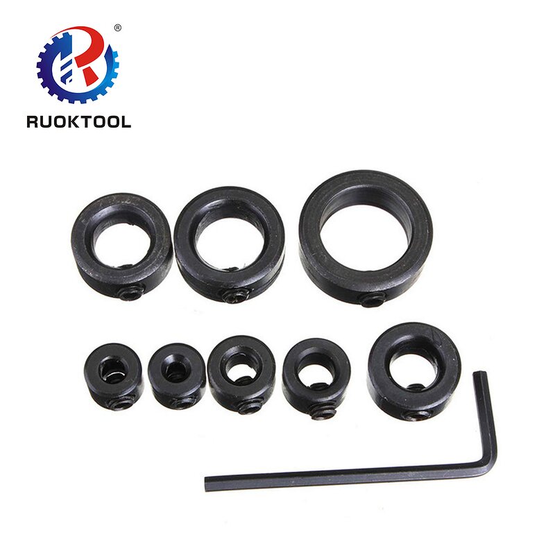 Drill Stop Collar Set Factory - 8Pcs 3-12mm Locator Ring