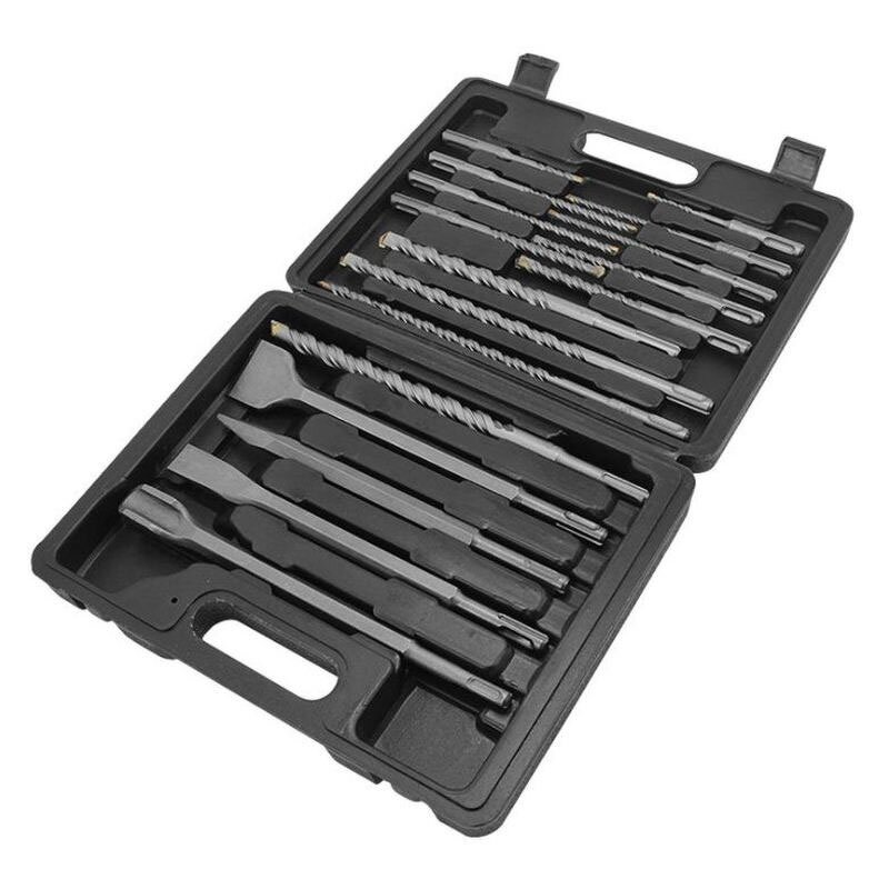 Hammer Drill Bit Set Manufacturer - 17Pcs Sds Plus Concrete Granite