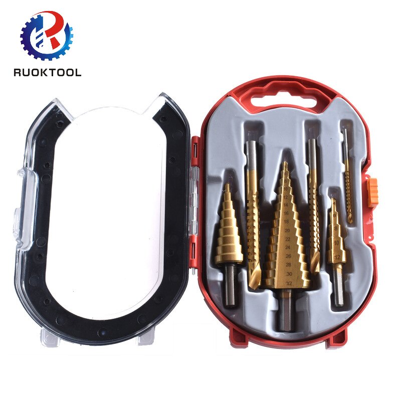 Step Drill Bit Set Supplier - 6Pcs HSS Pagoda Tapper