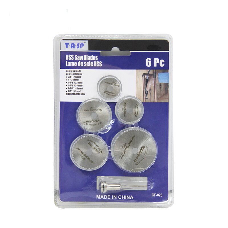 HSS Saw Blade Supplier - 6pcs Cutting Wheel High Speed