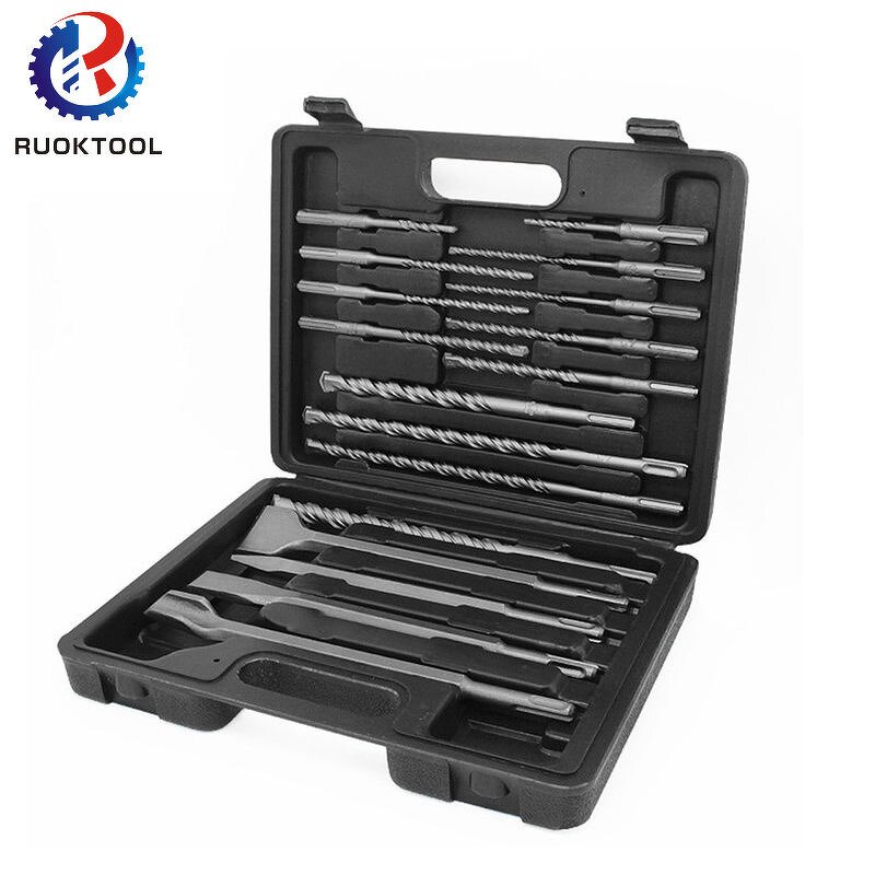 Hammer Drill Bit Set Manufacturer - 17Pcs Sds Plus Chisel Long