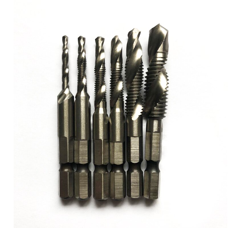 Thread Drill Bit Manufacturer - 6pcs HSS Composite Cobalt Flute