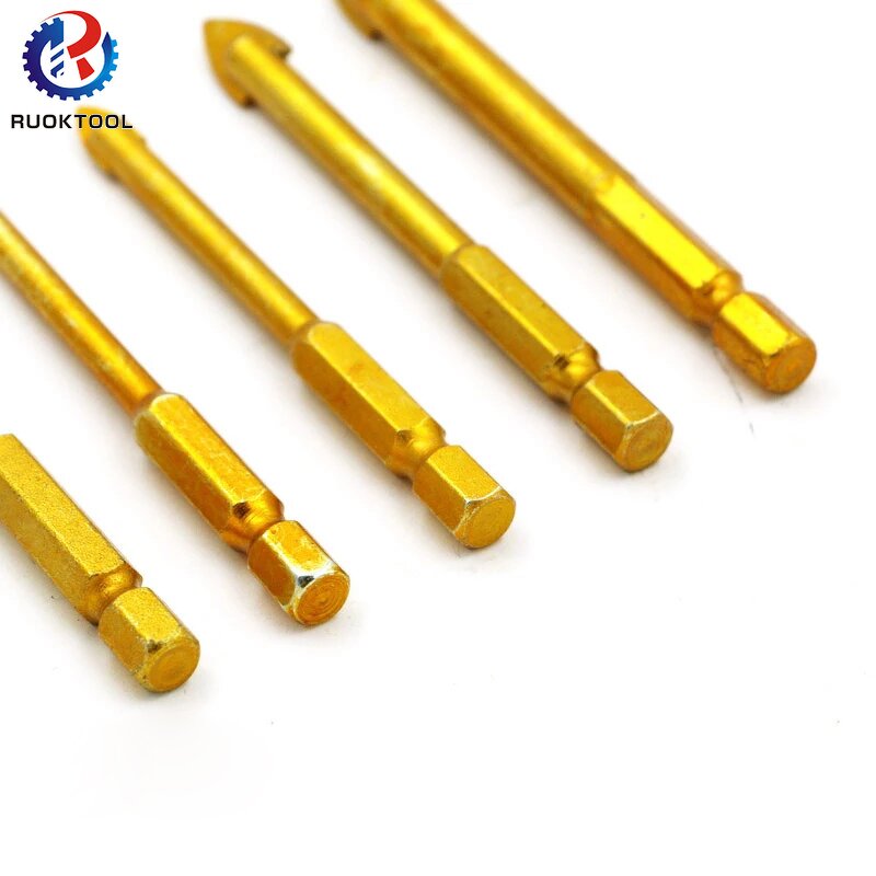 Tile Drill Bit Supplier - Titanium Coated Hex Triangle Wall