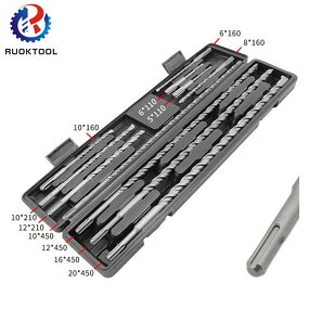 Concrete Drill Bit Set Factory - 11Pcs 110-450Mm Sds Plus