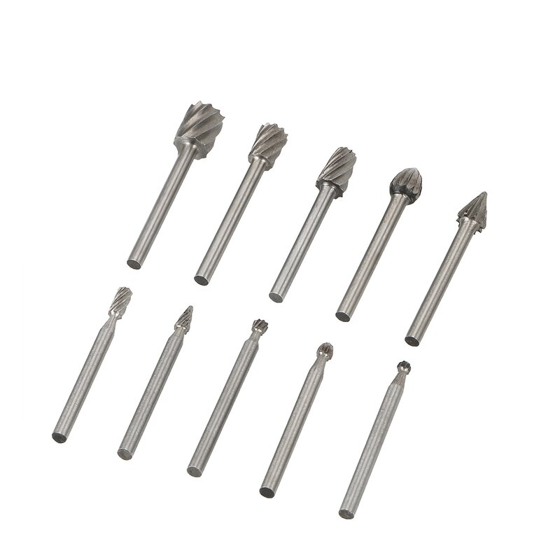Routing Bit Set Factory - 10Pcs HSS Titanium Dremel Carving