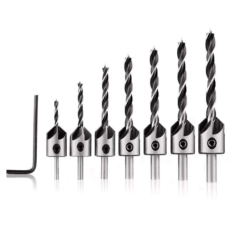 Wood Drill Bit Set Factory - 7pcs HSS Woodworking Set