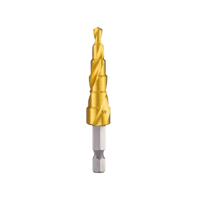 Step Drill Bit Manufacturer - Titanium Spiral Flute Cone