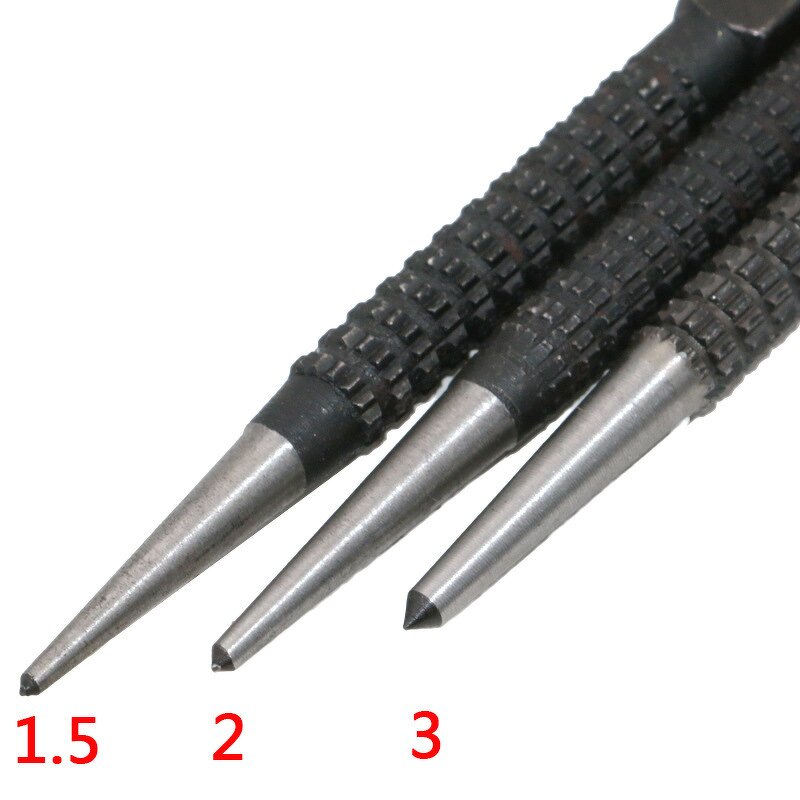 Center Punch Factory - 3 Pack 1.5-3mm Alloy Steel Marker