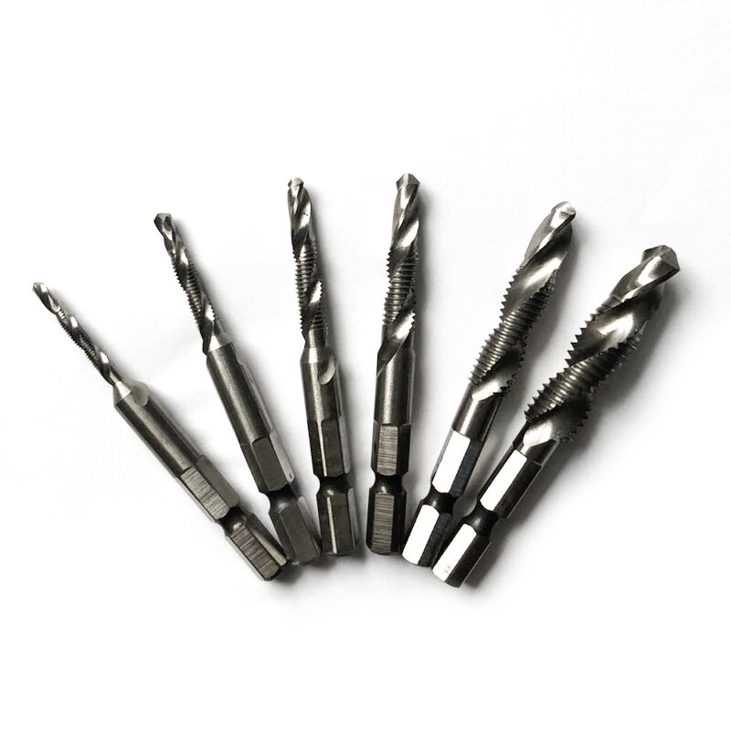 Thread Drill Bit Manufacturer - 6pcs HSS Composite Cobalt Flute