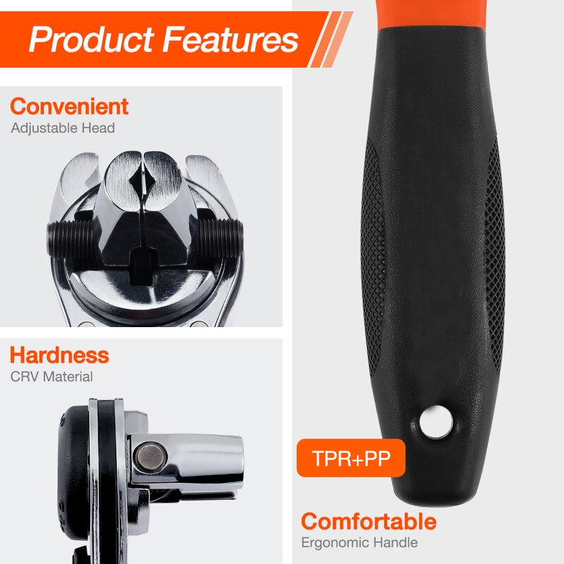 Ratchet Wrench Factory - Fast 6-22 Adjustable Non-Slip