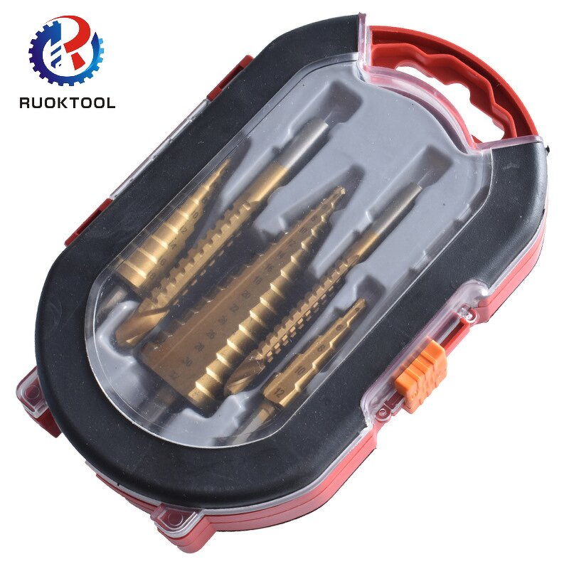 Step Drill Bit Set Supplier - 6Pcs HSS Pagoda Tapper
