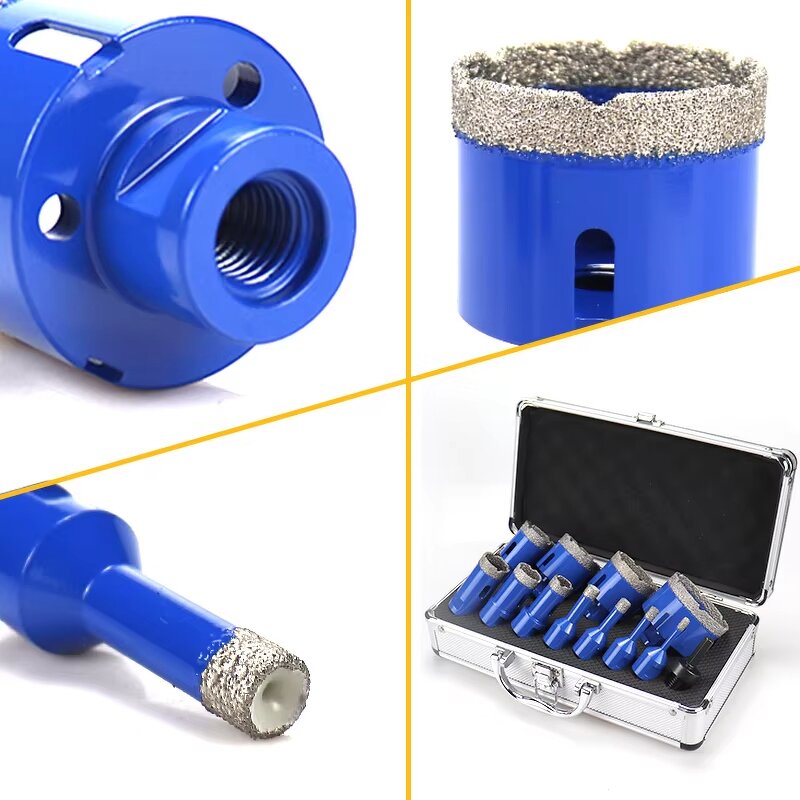 Diamond Hole Saw Kit Manufacturer - 12pcs 6-68mm M14 Brazing Kit