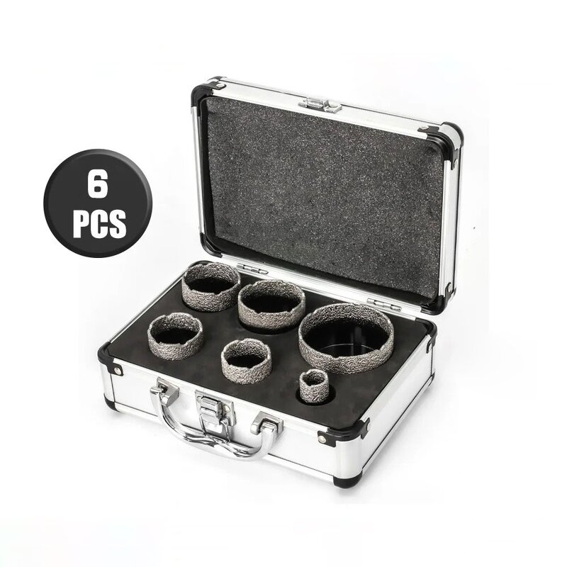 Diamond Hole Saw Set Manufacturer - 5Pcs 20-68mm M14 Vacuum Brazed