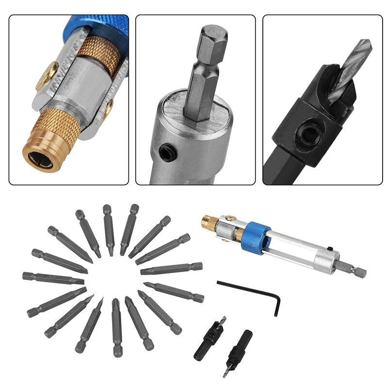 Screwdriver Bit Set Manufacturer - 20PCS HSS Countersink Set