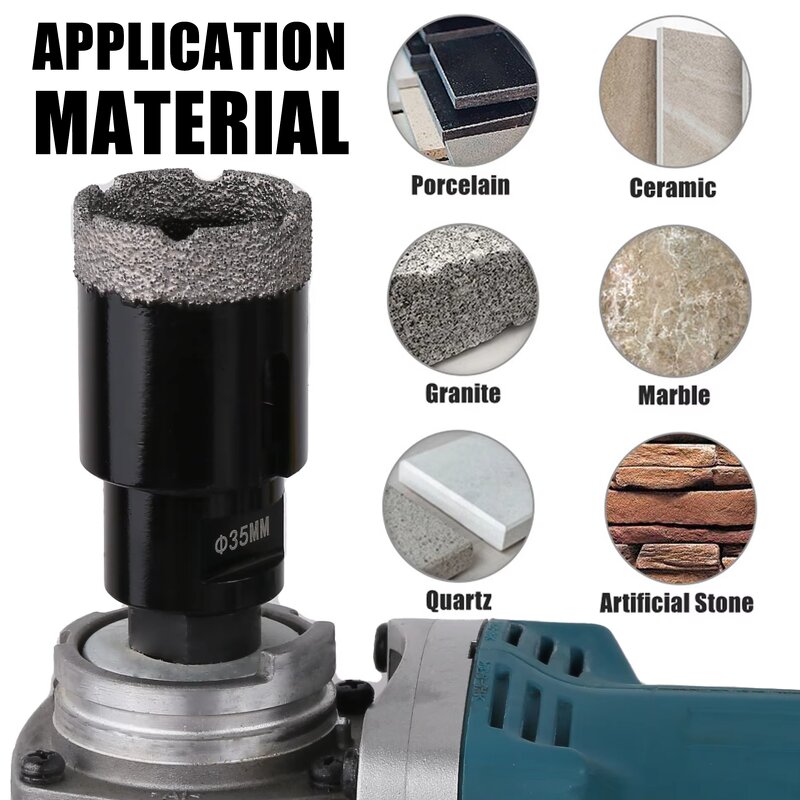 Diamond Hole Saw Set Supplier - 8pcs/Set 6-68mm M14 Vacuum