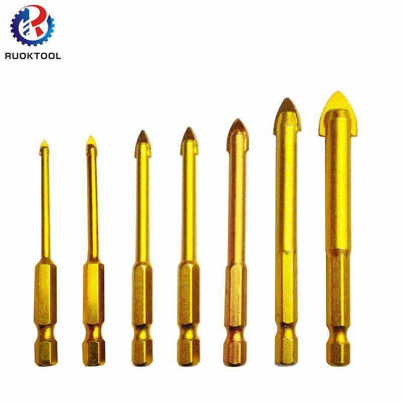 Tile Drill Bit Supplier - 6mm Hex Shank Titanium Coated