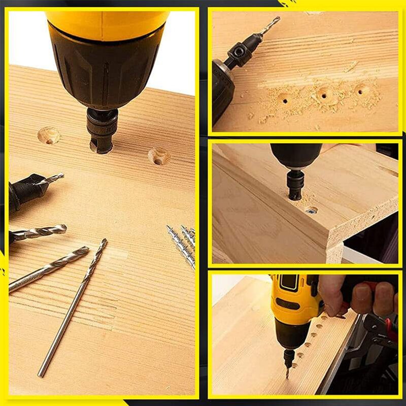 Countersink Drill Bit Set Manufacturer - 5pcs Pilot Holes Hex Shank