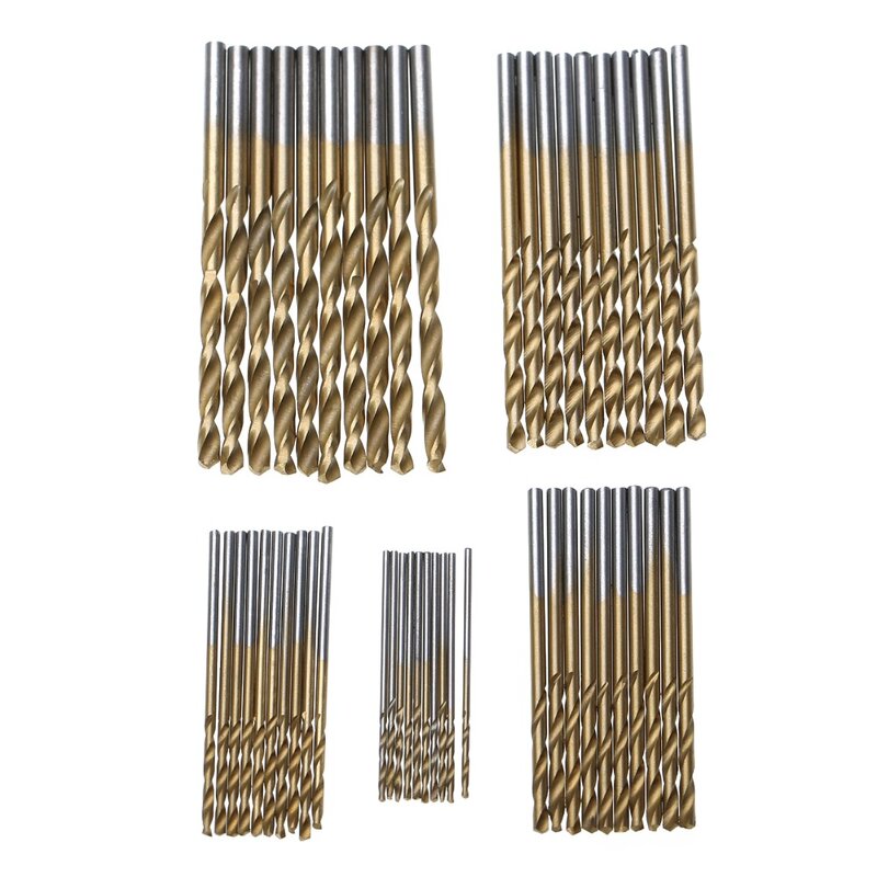 Drill Bit Set Manufacturer - 50PC HSS Titanium Coated Micro