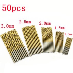 Drill Bit Set Manufacturer - 50PC HSS Titanium Coated Micro