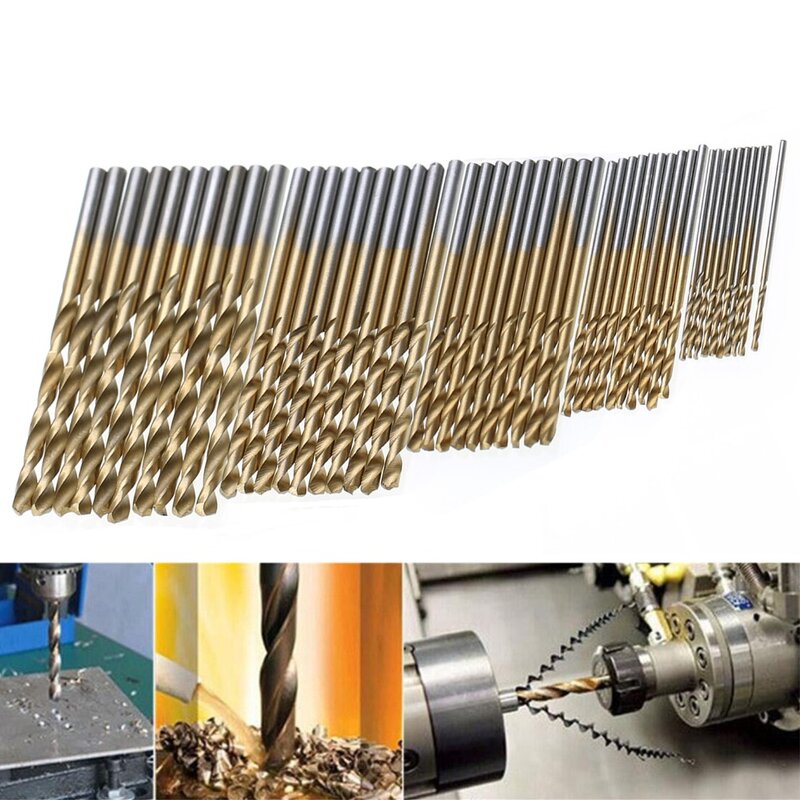 Drill Bit Set Manufacturer - 50PC HSS Titanium Coated Micro