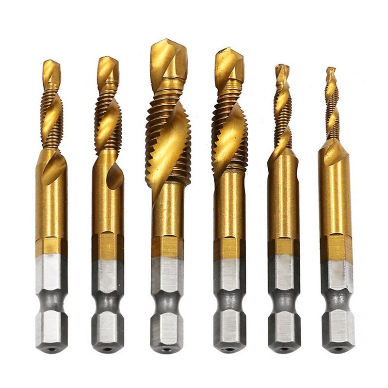 Thread Tap Set Manufacturer - 6pc HSS Hex Shank Spiral M3-M10